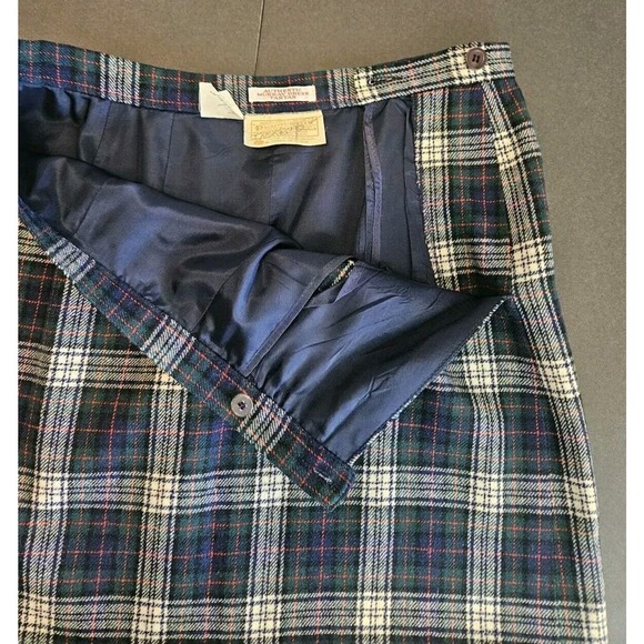 Pendleton Signature Size 12 Murray TARTAN Dress PLAID Virgin Wool Skirt USA - Picture 9 of 14